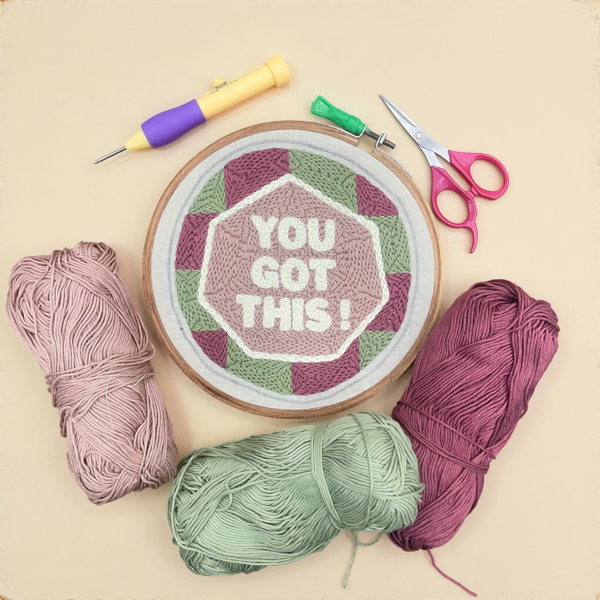 Soul Wave You Got This punch needle kit India